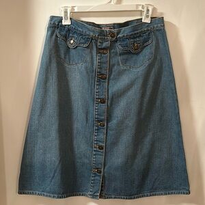 H&M denim mini skirt size 12